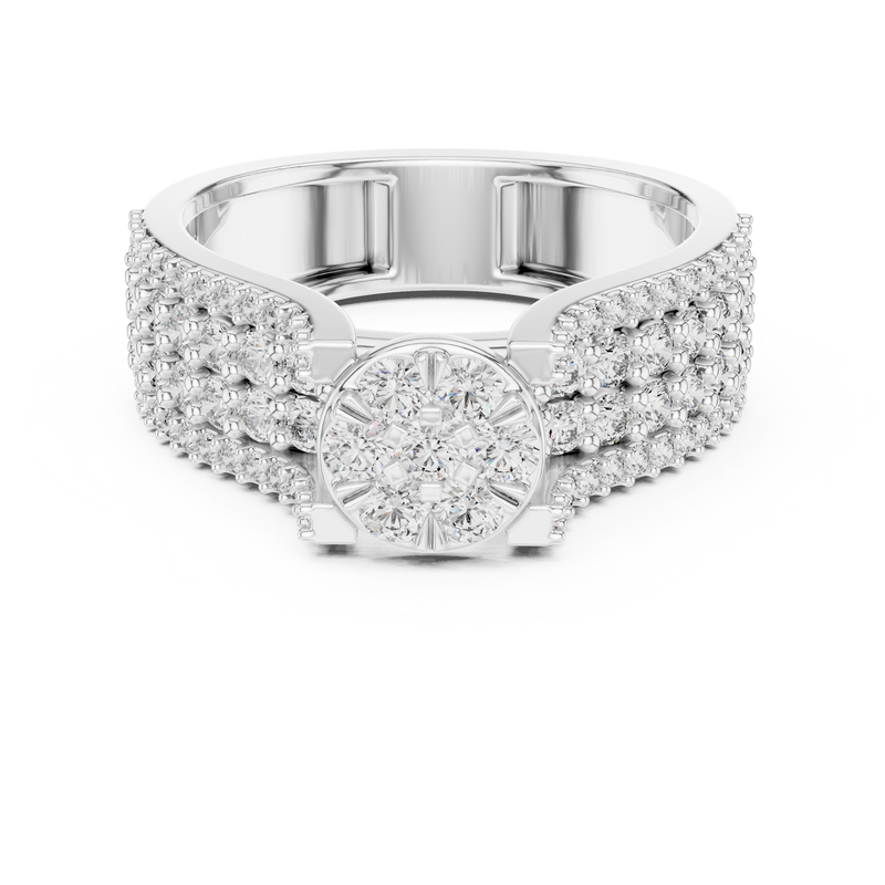 Ladies Ring 1311@7 - White Gold - Image