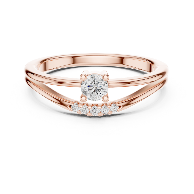 Ladies Ring 1336@7 - Rose Gold - Image