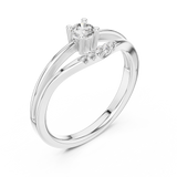 Ladies Ring 1336@7 - White Gold - Image