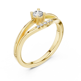 Ladies Ring 1336@7 - Yellow Gold - Image
