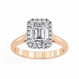 14k IGI certified radiant ring with E-F color VVS-VS clarity diamonds 127