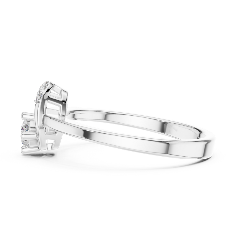 Ladies Ring 1347@7 - White Gold - Image