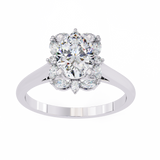 14k IGI certified oval ring with E-F color VVS-VS clarity diamonds 130