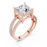 Ladies Ring 1384@7 - Rose Gold - Image