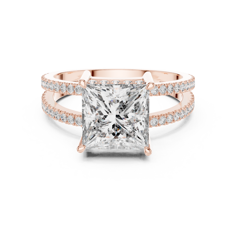 Ladies Ring 1384@7 - Rose Gold - Image
