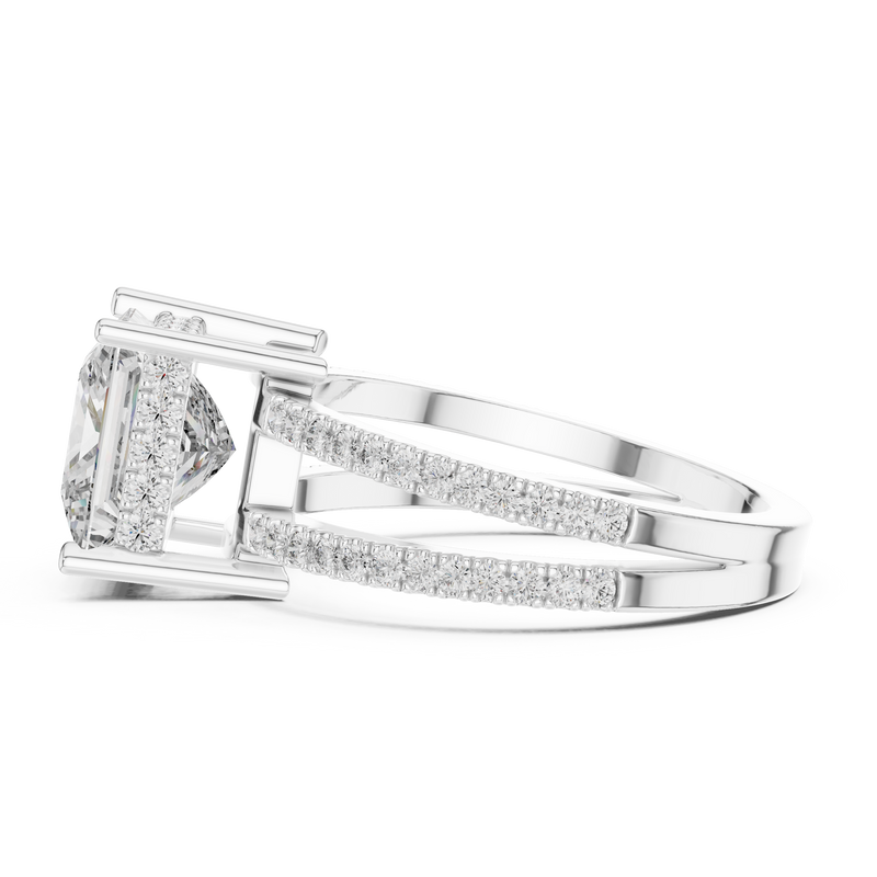 Ladies Ring 1384@7 - White Gold - Image