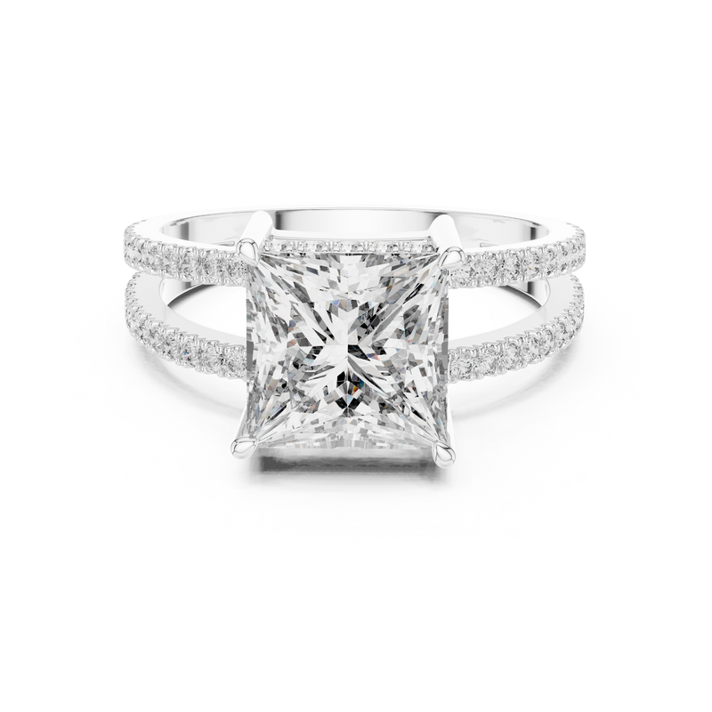 Ladies Ring 1384@7 - White Gold - Image