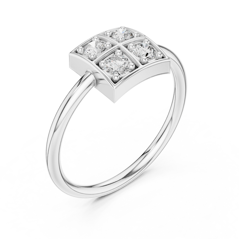 Ladies Ring 13@7 - White Gold - Image