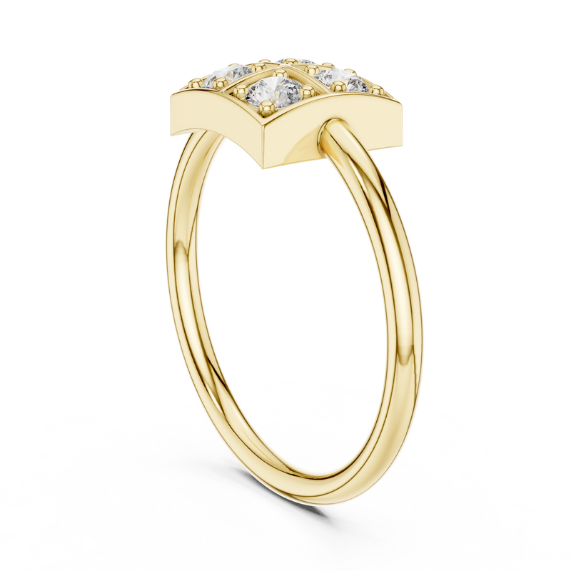 Ladies Ring 13@7 - Yellow Gold - Image