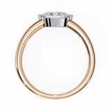 14k IGI certified oval ring with E-F color VVS-VS clarity diamonds 136
