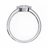 14k IGI certified oval ring with E-F color VVS-VS clarity diamonds 136
