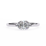 14K Lab Grown Diamond Oval Solitaire Engagement Ring, E-F Color, VVS-VS Clarity