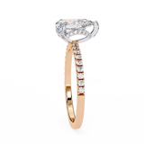 14k IGI certified pear ring with E-F color VVS-VS clarity diamonds 138