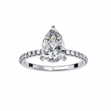 14k IGI certified pear ring with E-F color VVS-VS clarity diamonds 138