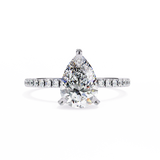 14k IGI certified pear ring with E-F color VVS-VS clarity diamonds 138