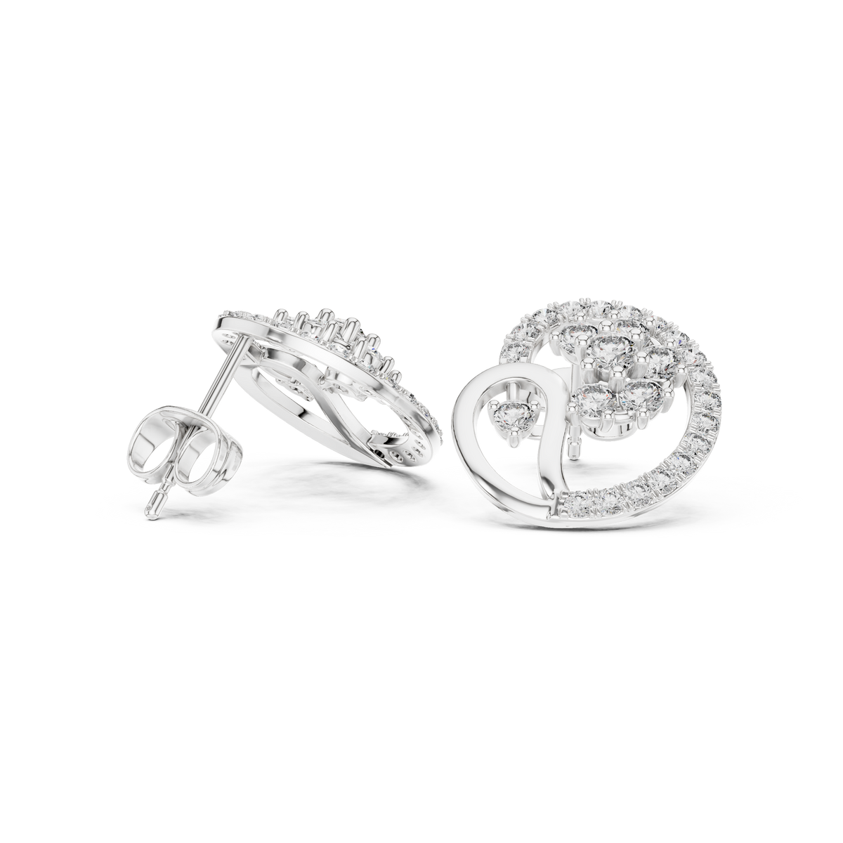 Earring 1454@7 - White Gold - Image