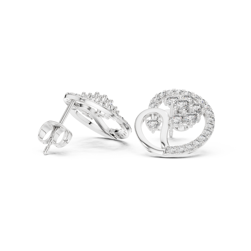 Earring 1454@7 - White Gold - Image