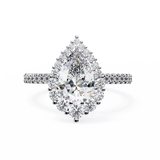 14k IGI certified pear ring with E-F color VVS-VS clarity diamonds 140