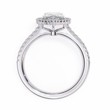 14k IGI certified pear ring with E-F color VVS-VS clarity diamonds 140