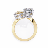 14k IGI certified pear ring with E-F color VVS-VS clarity diamonds 150