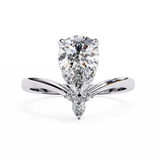 14k IGI certified pear ring with E-F color VVS-VS clarity diamonds 141