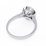 14k IGI certified oval ring with E-F color VVS-VS clarity diamonds 142