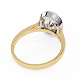 14k IGI certified oval ring with E-F color VVS-VS clarity diamonds 142
