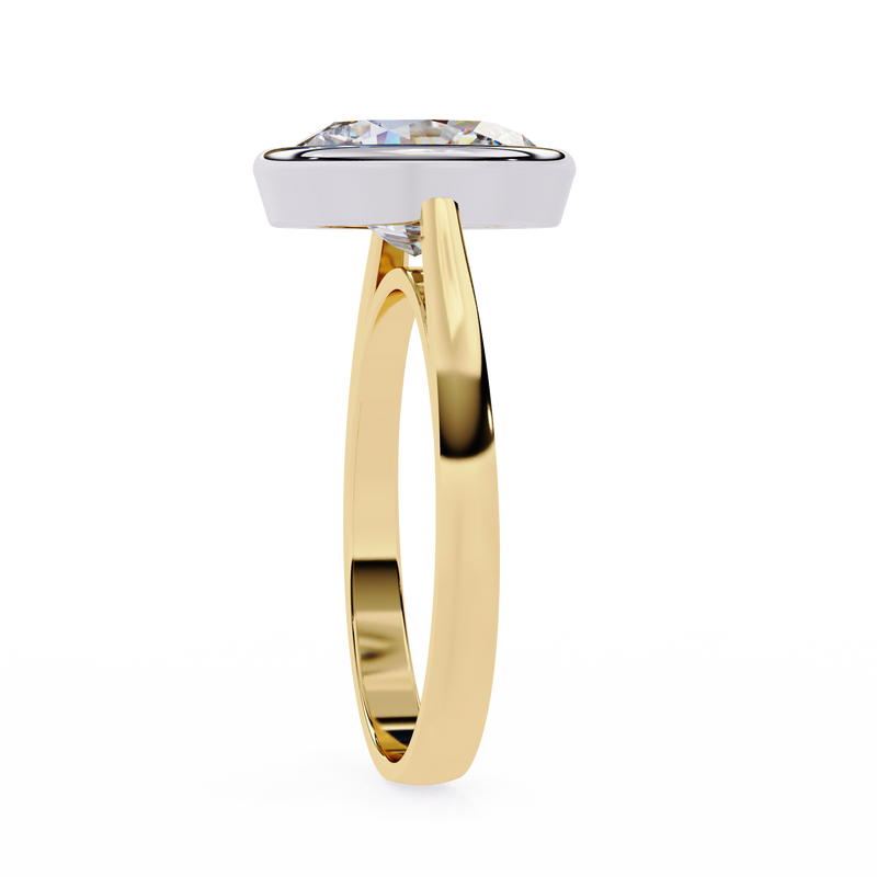 14k IGI certified oval ring with E-F color VVS-VS clarity diamonds 142