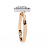 14k IGI certified oval ring with E-F color VVS-VS clarity diamonds 142