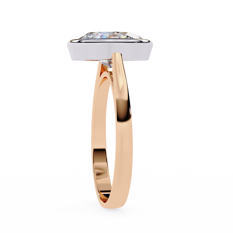 14k IGI certified oval ring with E-F color VVS-VS clarity diamonds 142