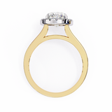 14k IGI certified oval ring with E-F color VVS-VS clarity diamonds 143