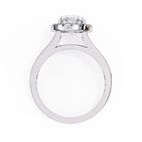 14k IGI certified oval ring with E-F color VVS-VS clarity diamonds 143
