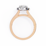 14k IGI certified oval ring with E-F color VVS-VS clarity diamonds 143
