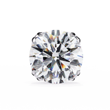 14K White Gold IGI Certified Round Solitaire Stud Earrings, 4 Double split Prong, D-E Color, VVS/VS Clarity