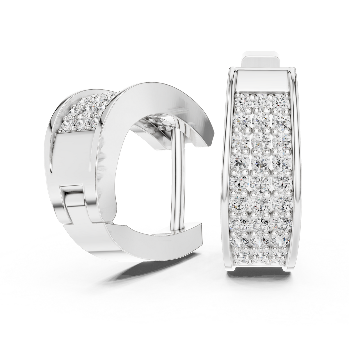 Earring 14@7 - White Gold - Image