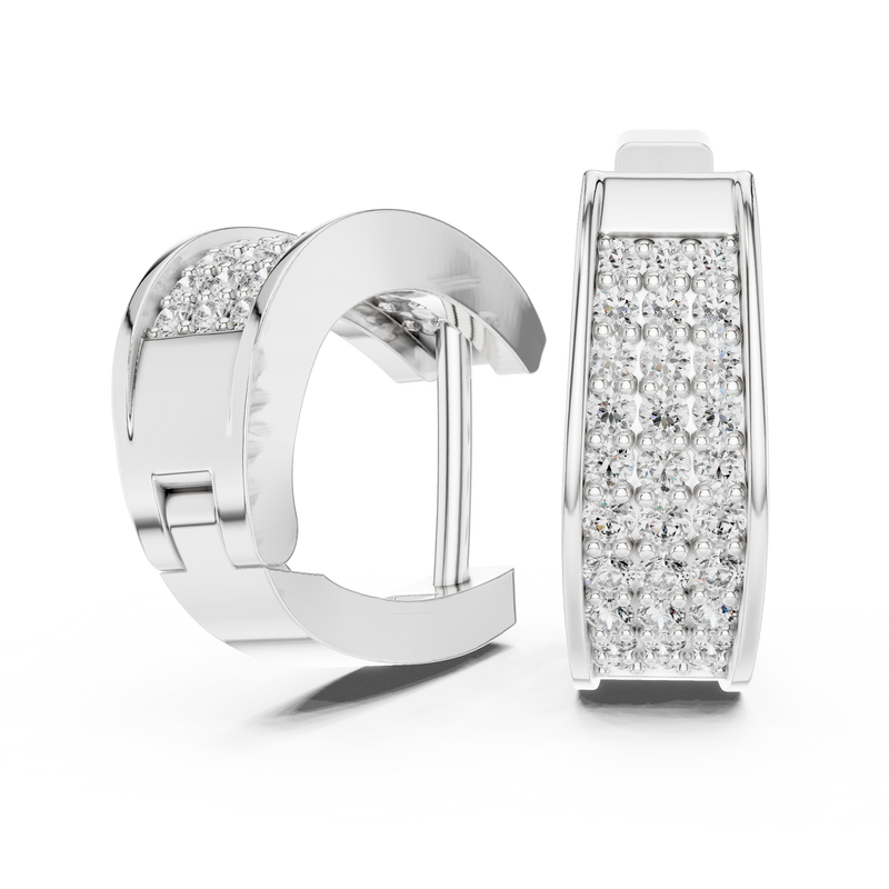 Earring 14@7 - White Gold - Image