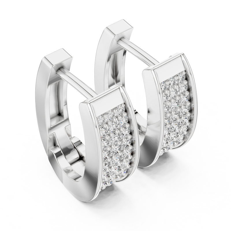 Earring 14@7 - White Gold - Image
