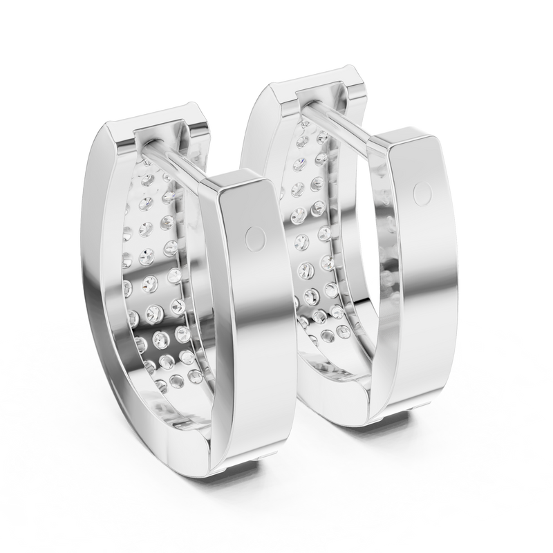 Earring 14@7 - White Gold - Image
