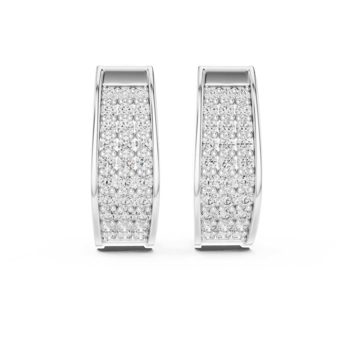 Earring 14@7 - White Gold - Image