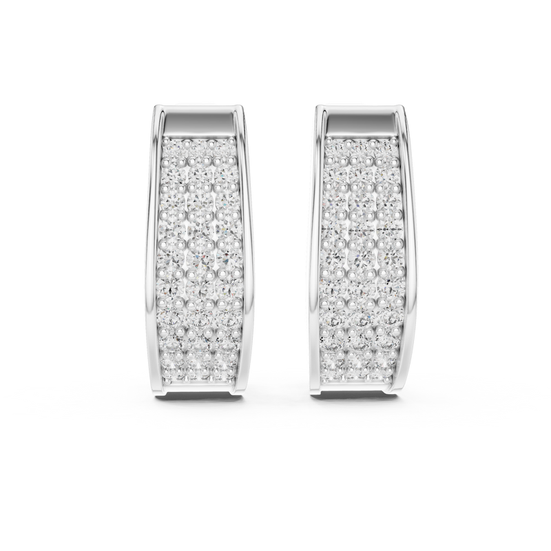 Earring 14@7 - White Gold - Image
