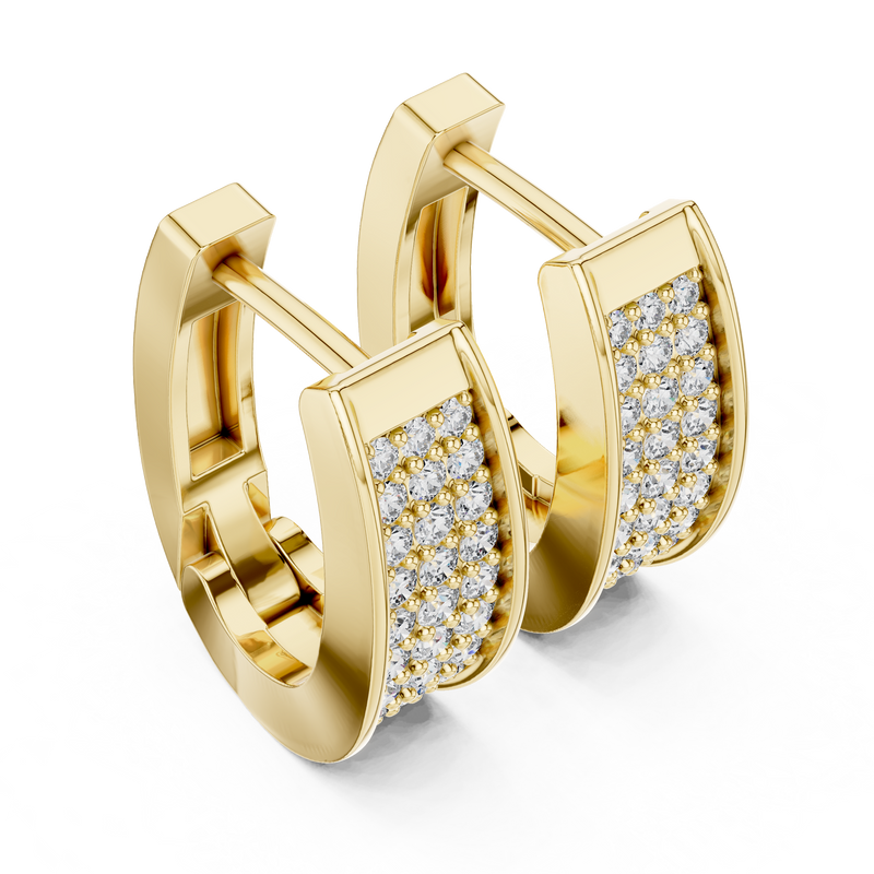 Earring 14@7 - Yellow Gold - Image