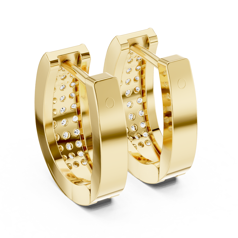 Earring 14@7 - Yellow Gold - Image