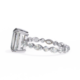 14k IGI certified radiant ring with E-F color VVS-VS clarity diamonds 148