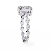 14k IGI certified princess ring with E-F color VVS-VS clarity diamonds 149