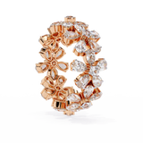 14k pear wedding band with E-F color VVS-VS clarity diamonds 151