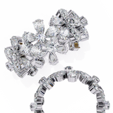 14k pear wedding band with E-F color VVS-VS clarity diamonds 151