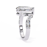 14k IGI certified pear ring with E-F color VVS-VS clarity diamonds 152
