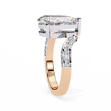14k IGI certified pear ring with E-F color VVS-VS clarity diamonds 152