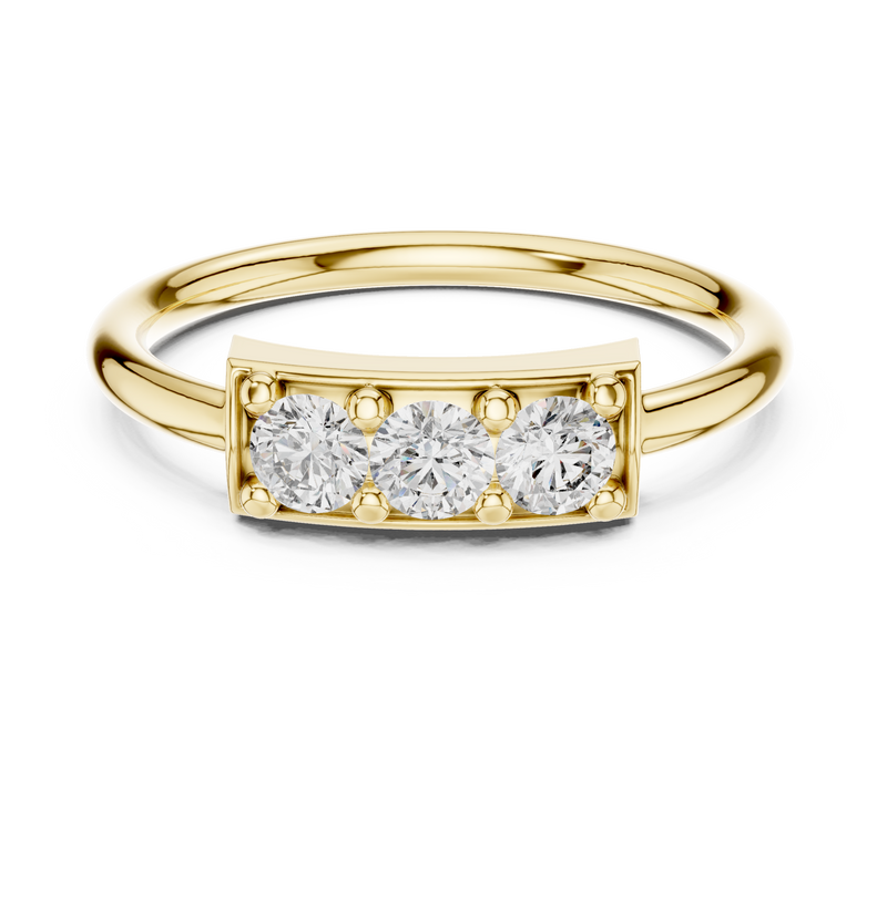 Ladies Ring 16@7 - Yellow Gold - Image