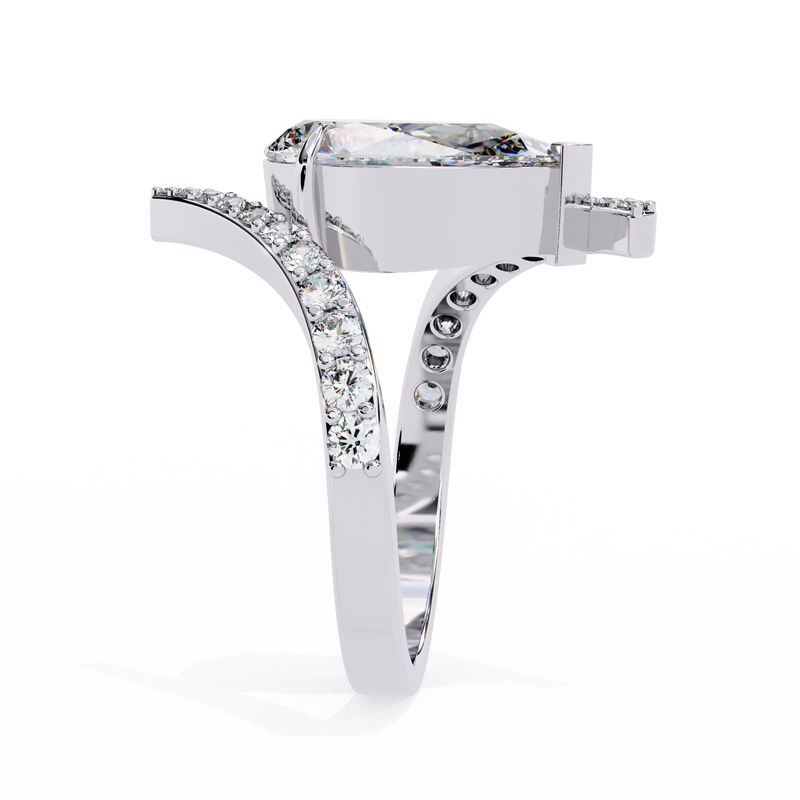 14k IGI certified round ring with E-F color VVS-VS clarity diamonds 153